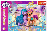 Trefl 100 Glitter - Shiny Ponies / Hasbro, My Little Ponies-3