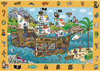 Trefl 100 Observation - Spy Guy - Pirate ship / KAZSTUDIO SA The Treflik Family-2