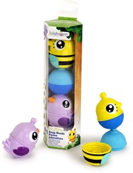 Lalaboom - Set dieren (6 st) Bij en Paarse Vogel