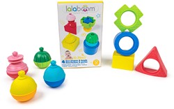 Lalaboom - Vormen en educatieve kralen (12 st)