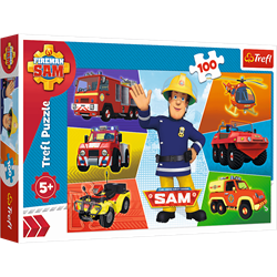 Trefl 100 - Sam's vehicles / Prism A&D Fireman Sam