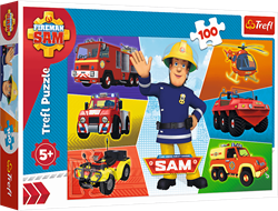 Trefl 100 - Sam's vehicles / Prism A&D Fireman Sam