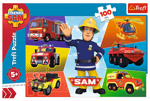 Trefl 100 - Sam's vehicles / Prism A&D Fireman Sam-2