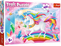 Trefl 100 - Into the crystal world of unicorns