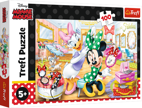Trefl 100 - Minnie in beauty parlous / Disney Minnie