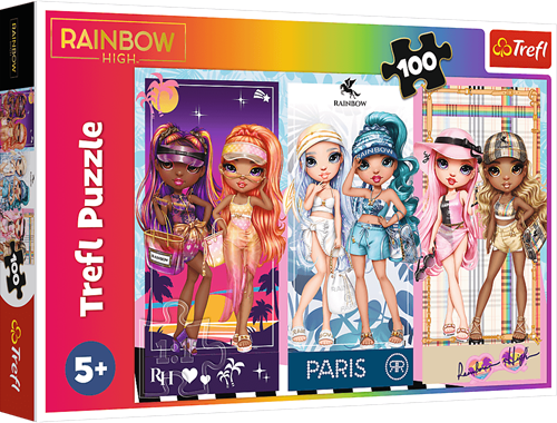 Trefl 100 - Rainbow dolls / MGA Rainbow high