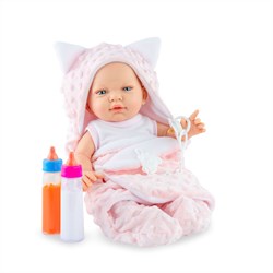 Marina Pau - Pop Recien Nacido Bath Time Pink Estuche - 45cm