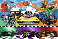 Trefl 100 - Speeding cars / Hot Wheels-2