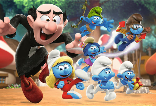 Trefl 100 - Papa Smurf's lessons / The Smurfs-2
