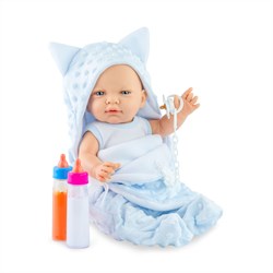 Marina Pau - Pop Recien Nacido Bath Time Blue Estuche - 45cm