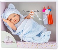 Marina Pau - Pop Recien Nacido Bath Time Blue Estuche - 45cm-2
