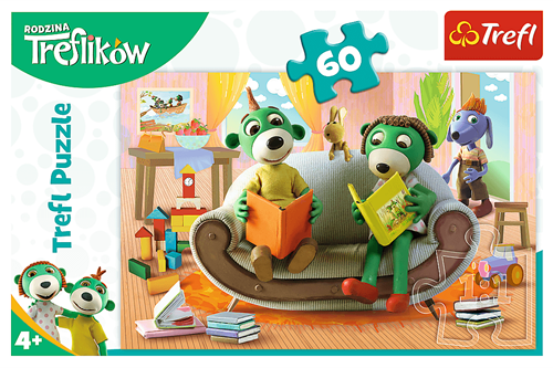 Trefl 60 - Reading books together / KAZSTUDIO SA The Treflik Family-2