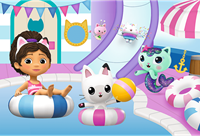 Trefl 60 - Gabby at the pool / Universal Gabby's Dollhouse-2
