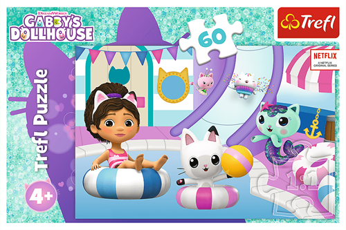 Trefl 60 - Gabby at the pool / Universal Gabby's Dollhouse-3