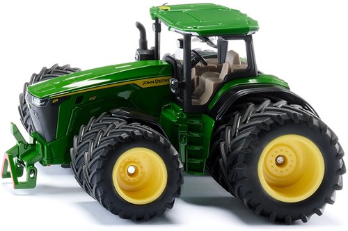 Siku John Deere 8R 410 met dubbele banden speelgoedtractor 1:32 metaal/kunststof groen afneembaar frontgewicht Ackermann besturing afneembare cabine voor- en achterhefinrichting-2