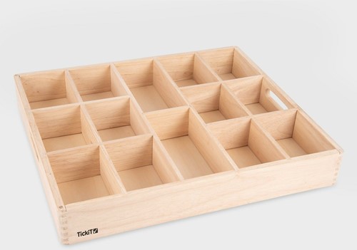 Tickit Houten Sorteerbak - 14-voudig
