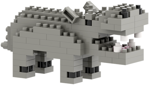 BRIXIES Nijlpaard - 109 st