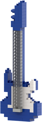 BRIXIES Elektrische gitaar blauw - 140 st-2