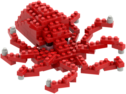 BRIXIES Grote octopus - 102 st