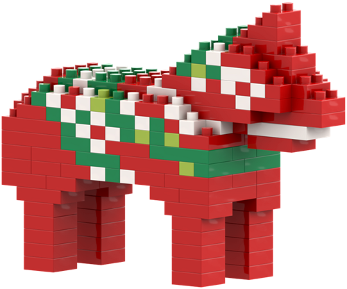 BRIXIES Dalahäst - 175 st