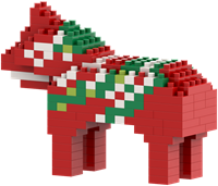 BRIXIES Dalahäst - 175 st-2