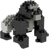 BRIXIES Zilverrug - 134 st