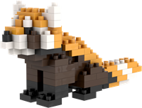 BRIXIES Rode Panda - 123 st