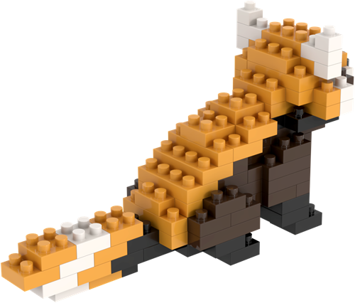 BRIXIES Rode Panda - 123 st-2