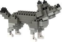 BRIXIES Wolf grijs - 120 st