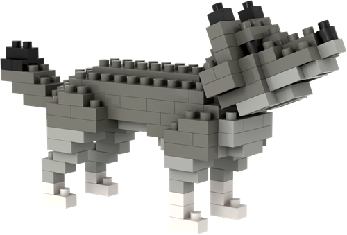 BRIXIES Wolf grijs - 120 st