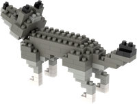 BRIXIES Wolf grijs - 120 st-2