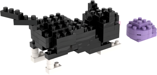 BRIXIES Spelende kat - 92 st-2