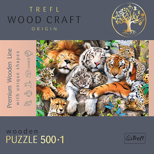 Trefl 500+1WP - Wild Cats in the Jungle-2
