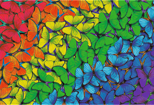 Trefl 500+1WP - Rainbow Butterflies-2