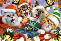 Trefl 500+1WP - Festive Cats-2
