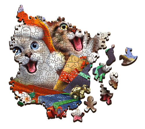Trefl 500+1WP - Festive Cats-3