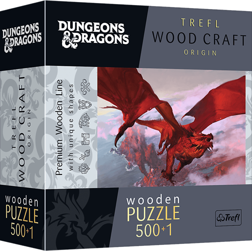 Trefl 500+1WP - Ancient Red Dragon / Hasbro Dungeons&Dragons
