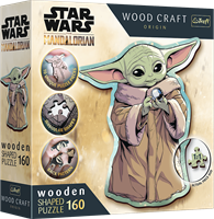 Trefl 160 Wooden Shaped Puzzles - Grogu / Lucasfilm Star Wars The Mandalorian FSC Mix 70%