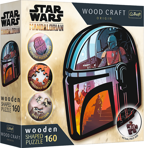 Trefl 160 Wooden Shaped Puzzles - The Mandalorian / Lucasfilm Star Wars The Mandalorian FSC Mix 70%"
