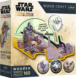 Trefl 160 Wooden Shaped Puzzles - The Mandalorian - Reunite / Lucasfilm Star Wars The Mandalorian FSC Mix 70%
