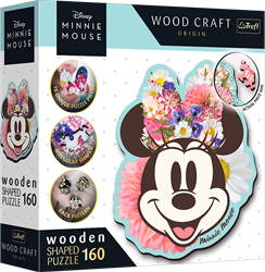 Trefl 160 Wooden Shaped Puzzles - Stylish Minnie Mouse / Disney Mickey Mouse and Friends_FSC Mix 70%
