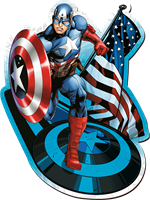 Trefl 160 Wooden Shaped Puzzles - Fearless Capitan America / Disney Marvel Heroes_FSC Mix 70%-2