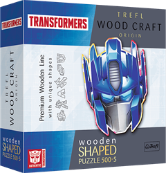 Trefl 500+5 Wooden Shaped Puzzles - Autobot: Optimus Prime / Hasbro Transformers_FSC Mix 70%