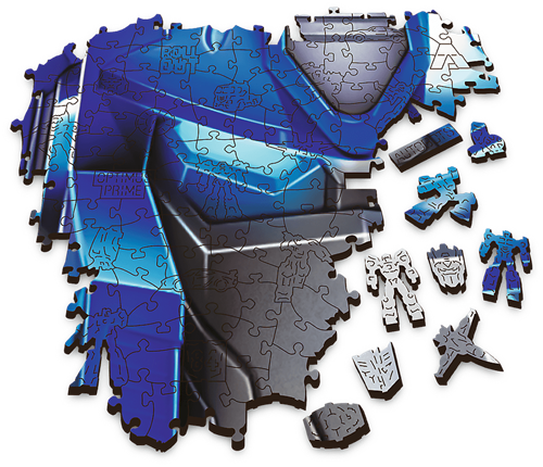 Trefl 500+5 Wooden Shaped Puzzles - Autobot: Optimus Prime / Hasbro Transformers_FSC Mix 70%-3