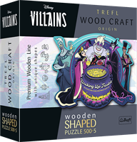 Trefl 500+5 Wooden Shaped Puzzles - Dating the Villains / Disney Villains_FSC Mix 70%