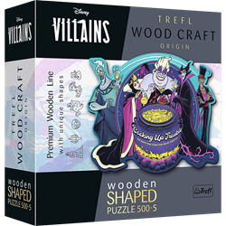 Trefl 500+5 Wooden Shaped Puzzles - Dating the Villains / Disney Villains_FSC Mix 70%