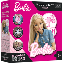 Trefl Wood Craft Junior - Beautiful Barbie / Mattel, Barbie_FSC Mix 70%