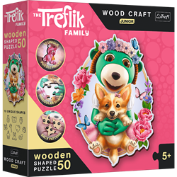 Trefl Wood Craft Junior - Happy Trefliks / KAZSTUDIO SA The Treflik Family_FSC Mix 70%