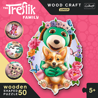 Trefl Wood Craft Junior - Happy Trefliks / KAZSTUDIO SA The Treflik Family_FSC Mix 70%-3