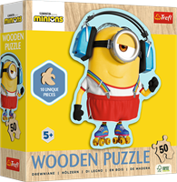 Trefl 50 Wooden Contour Puzzle - Crazy Minnion / Universal Despicable Me 4_FSC Mix 70%